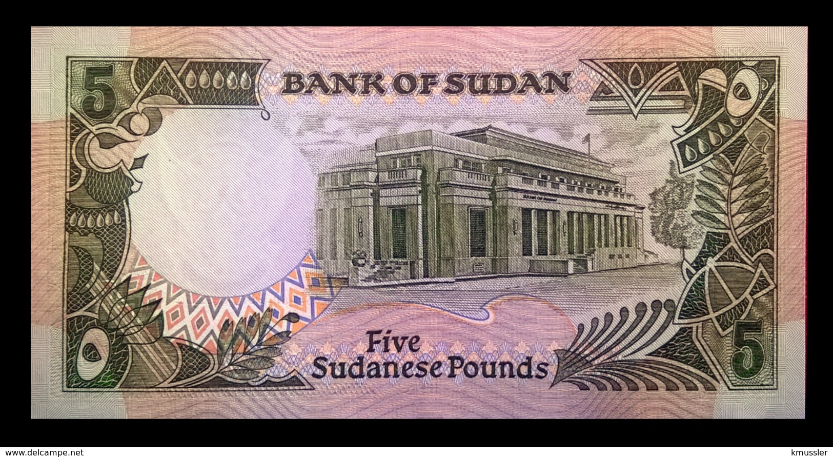 # # # Banknote Aus Sudan 5 Pounds 1987 UNC # # # - Sudan