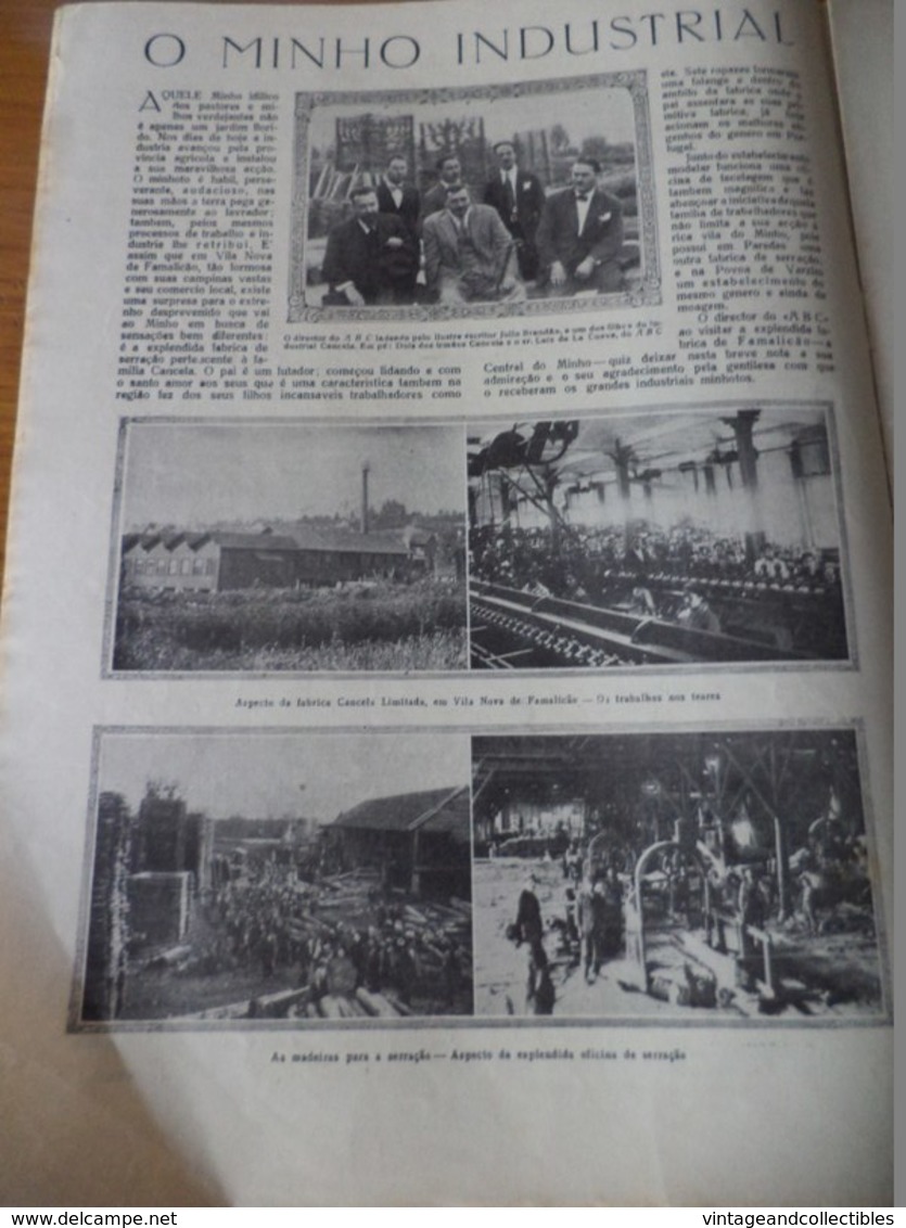 ABC - A COMEMORAÇÃO DA MORTE DO SANTO CONDESTÁVEL - 1924  COMO SE FAZ UMA FITA EM PORTUGAL - CINEMA - 1924 - Revues & Journaux