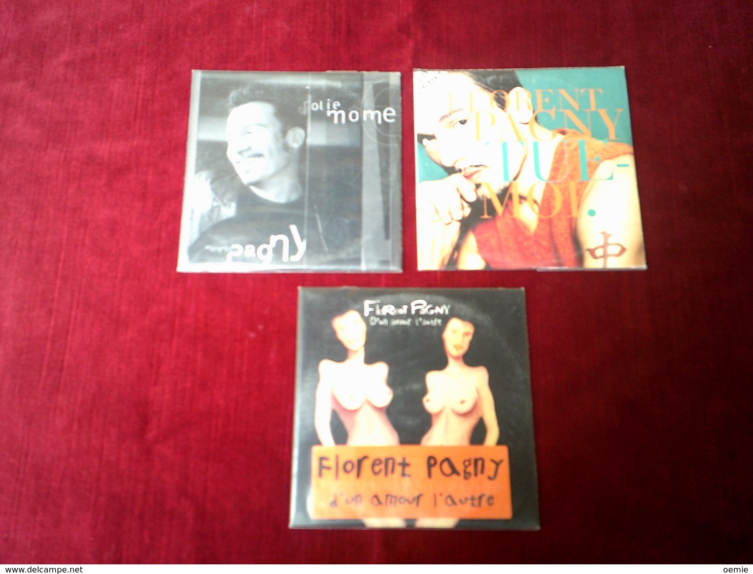 FLORENT  PAGNY   ° COLLECTION  DE 3 CD SINGLES  DE COLLECTION - Complete Collections