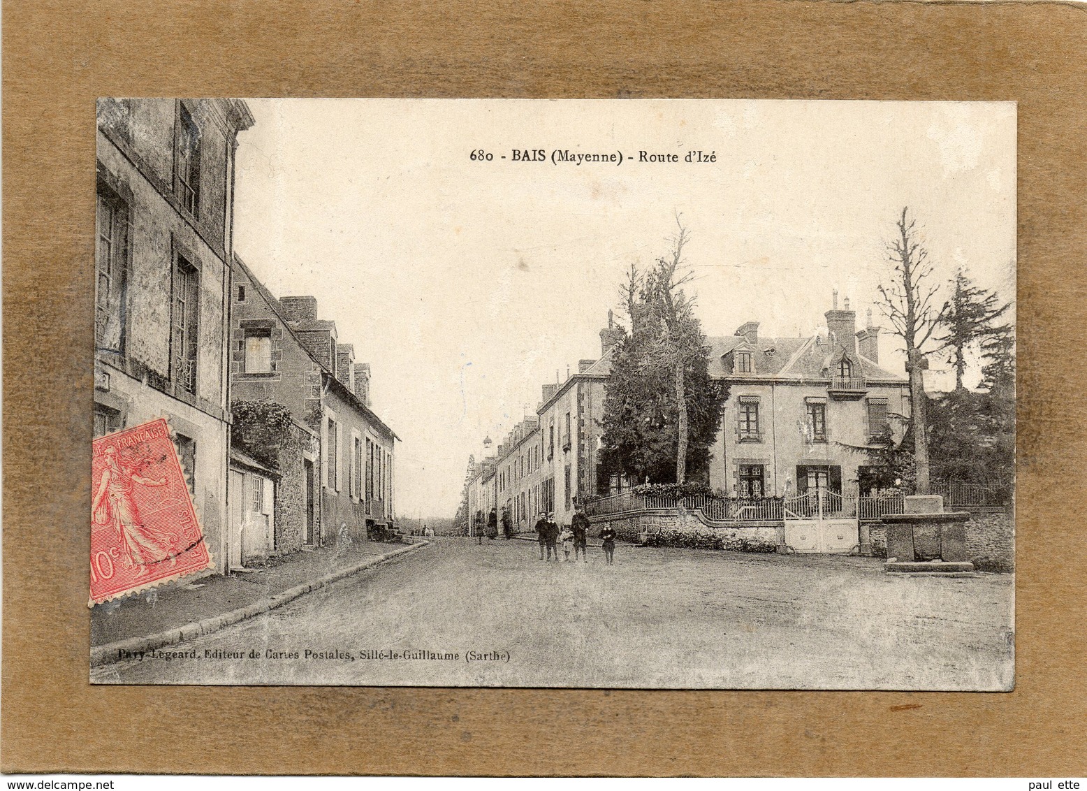 CPA - BAIS (53) - Aspect De La Route D'Izé En 1916 - Bais