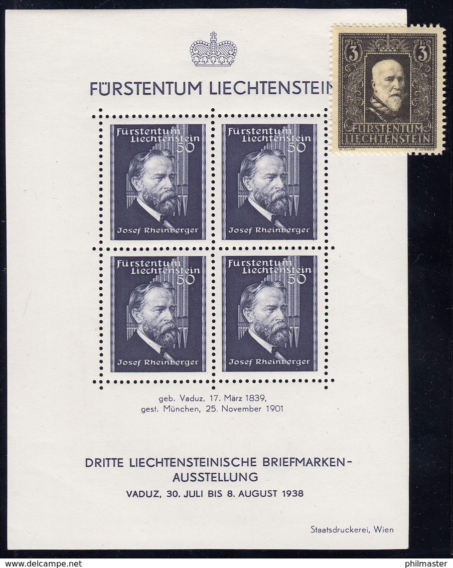 170-171 Liechtenstein-Jahrgang 1938 Komplett, Postfrisch ** - Ungebraucht