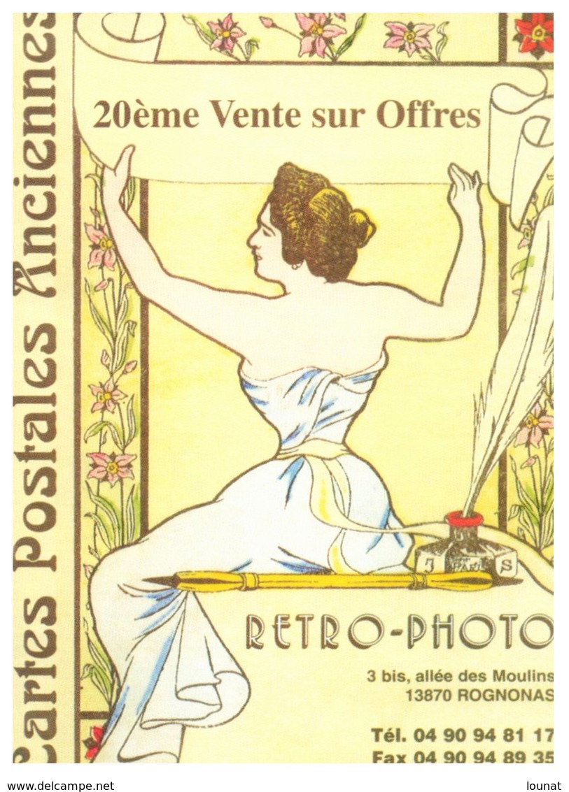 Bourse Et Salon De Collestion - Cartes Postales Anciennes - 20 ème Vente Sur Offres - Retro Photo ROGNONAS - Femme - Sammlerbörsen & Sammlerausstellungen