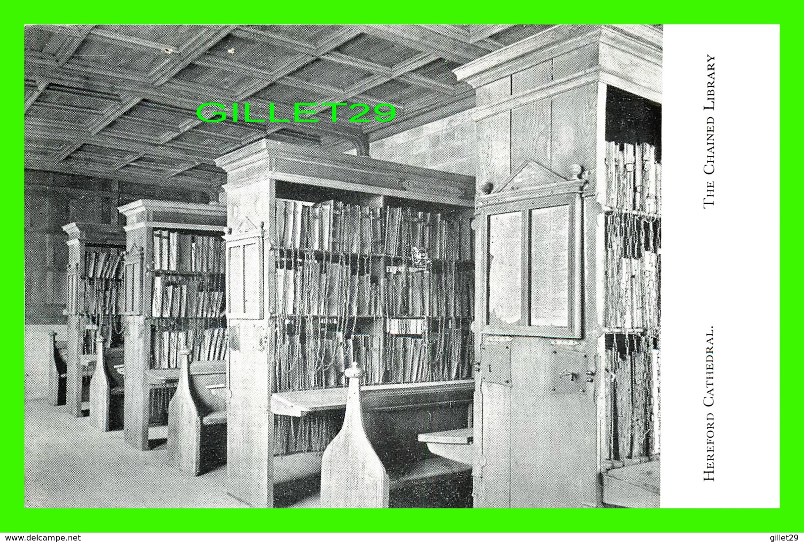 HEREFORD, UK - THE HEREFORD CATHEDRAL - THE CHAINED LIBRARY - - Herefordshire