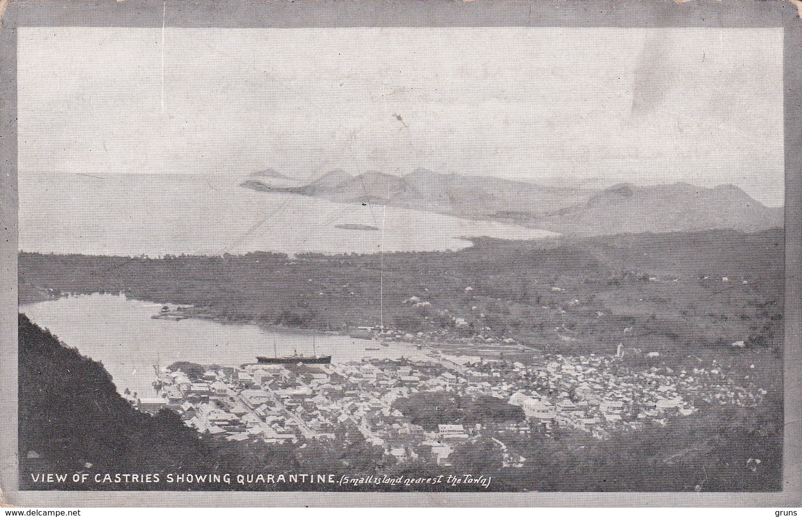 Sainte Lucia :  View Of Castries Showing Quarantine - Autres & Non Classés