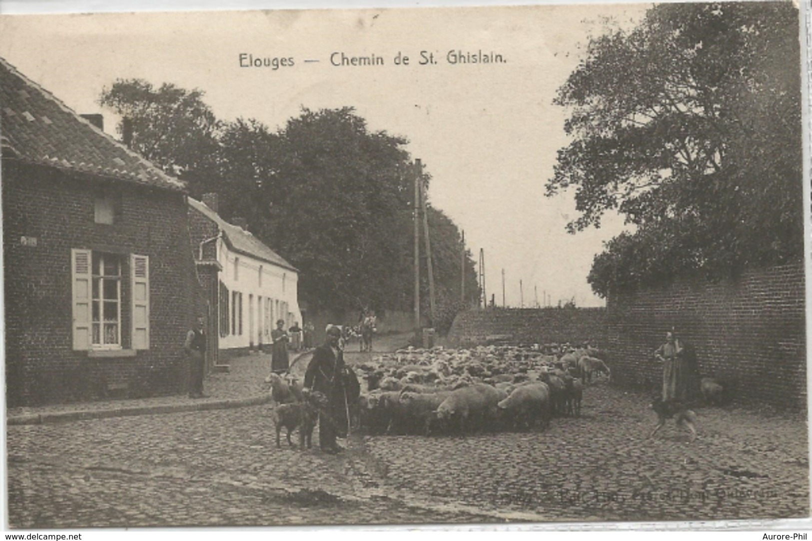 Elouges Chemin De Saint-Ghislain Avec Berger - Dour