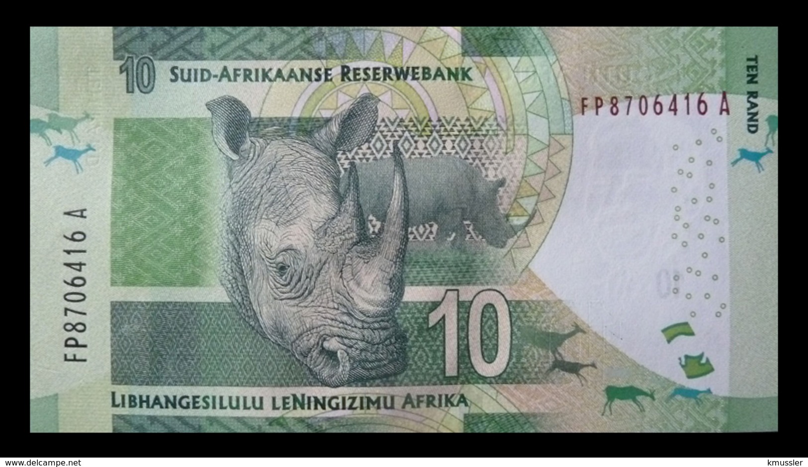# # # Banknote Südafrika (South Africa) 10 Rand UNC # # # - Südafrika