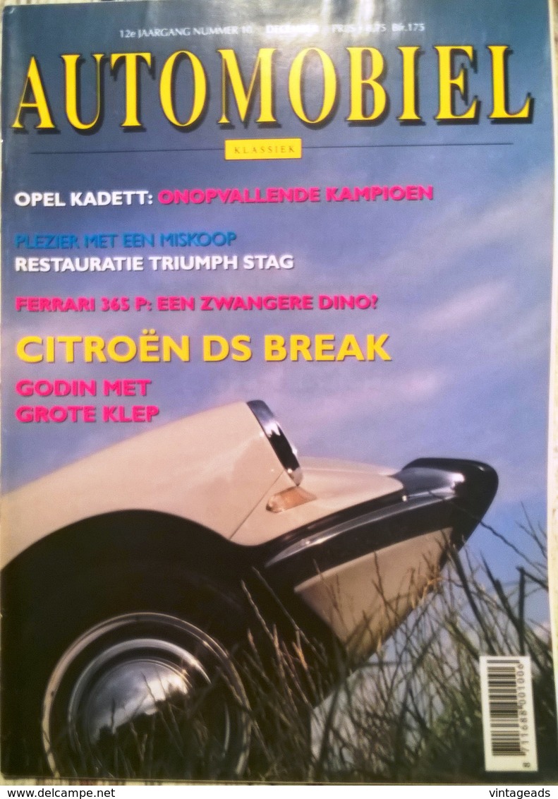 CA024 Autozeitschrift AUTOMOBIEL KLASSIEK, Dezember 1991, Niederländisch, Neuwertig - Auto/Motorrad