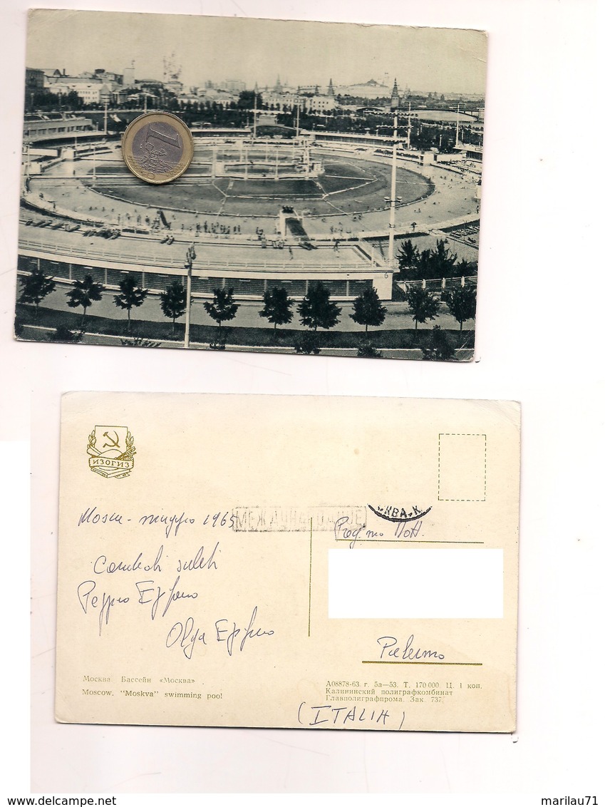 M8519 RUSSIA URSS MOSCA 1965 Viaggiata - Russia