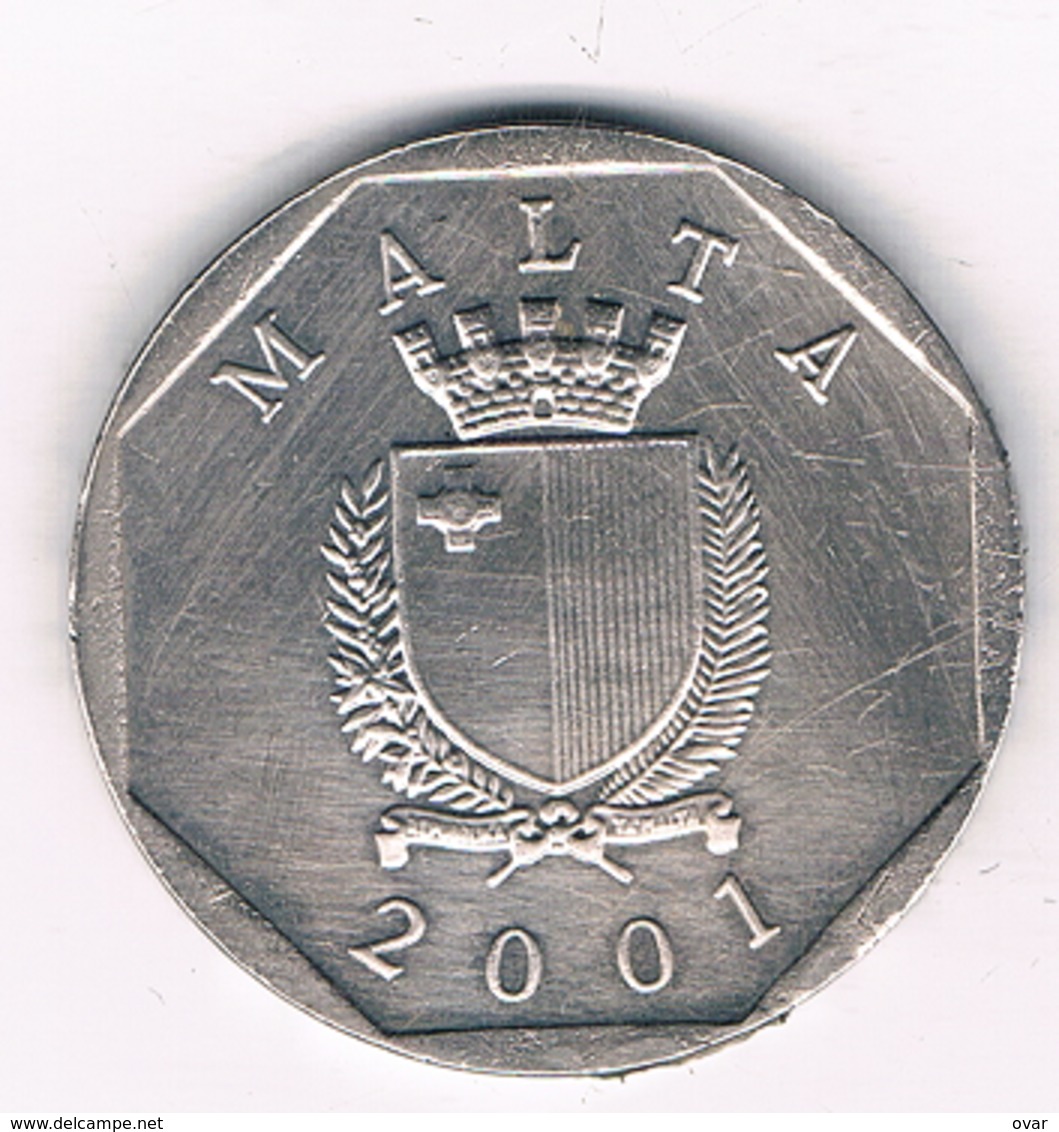 50 CENTS 2001  MALTA /3111/ - Malte