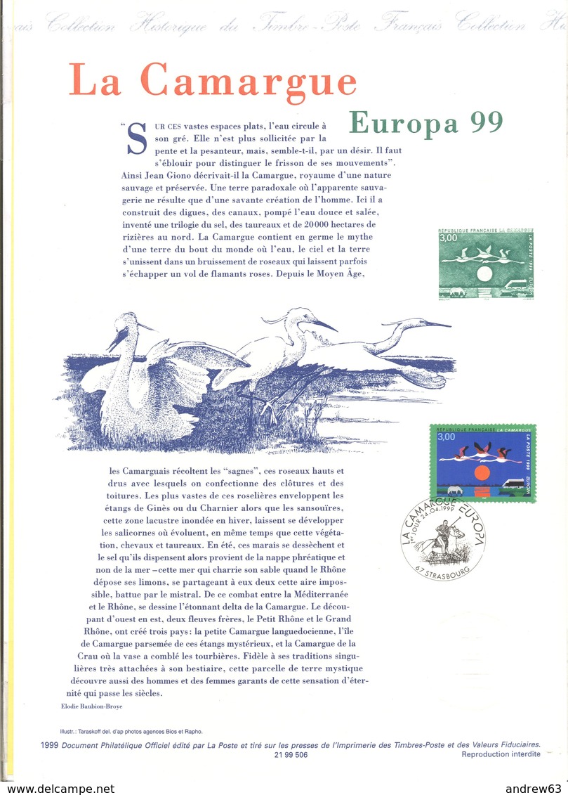 FRANCIA - France - 1999 - Europa Cept - Document Philatélique - FDC - Strasbourg - Documenti Della Posta