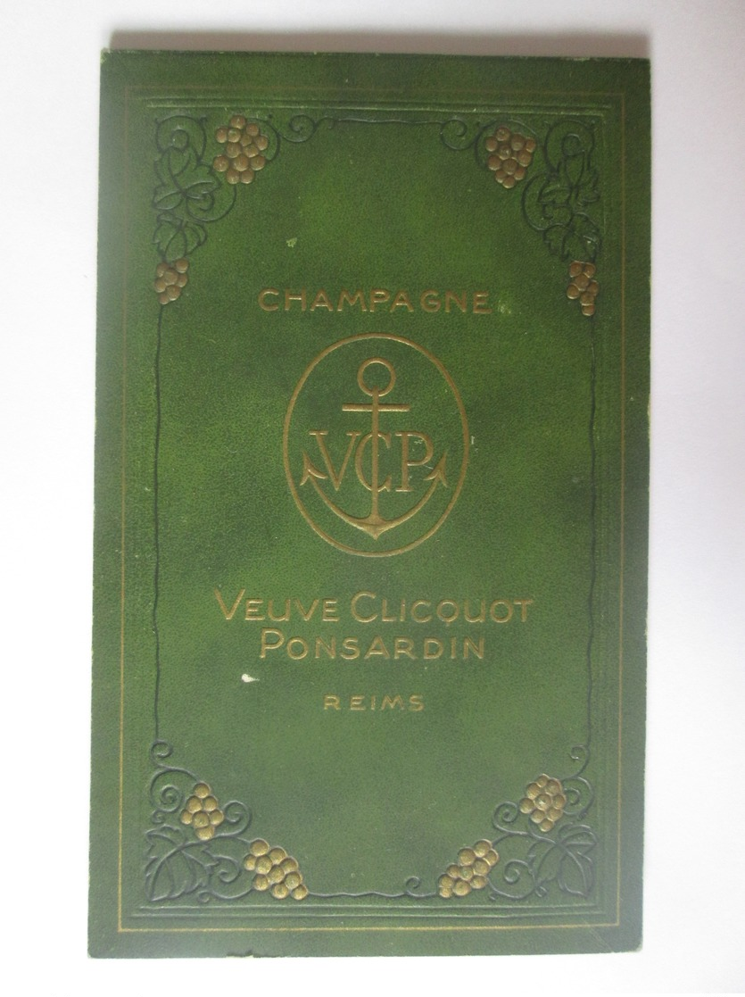 French Champagne Veuve Clicquot Ponsardin Advertising Nonused Notebook/Cahier Publicitaire Nonutilise Ponsardin - Sonstige