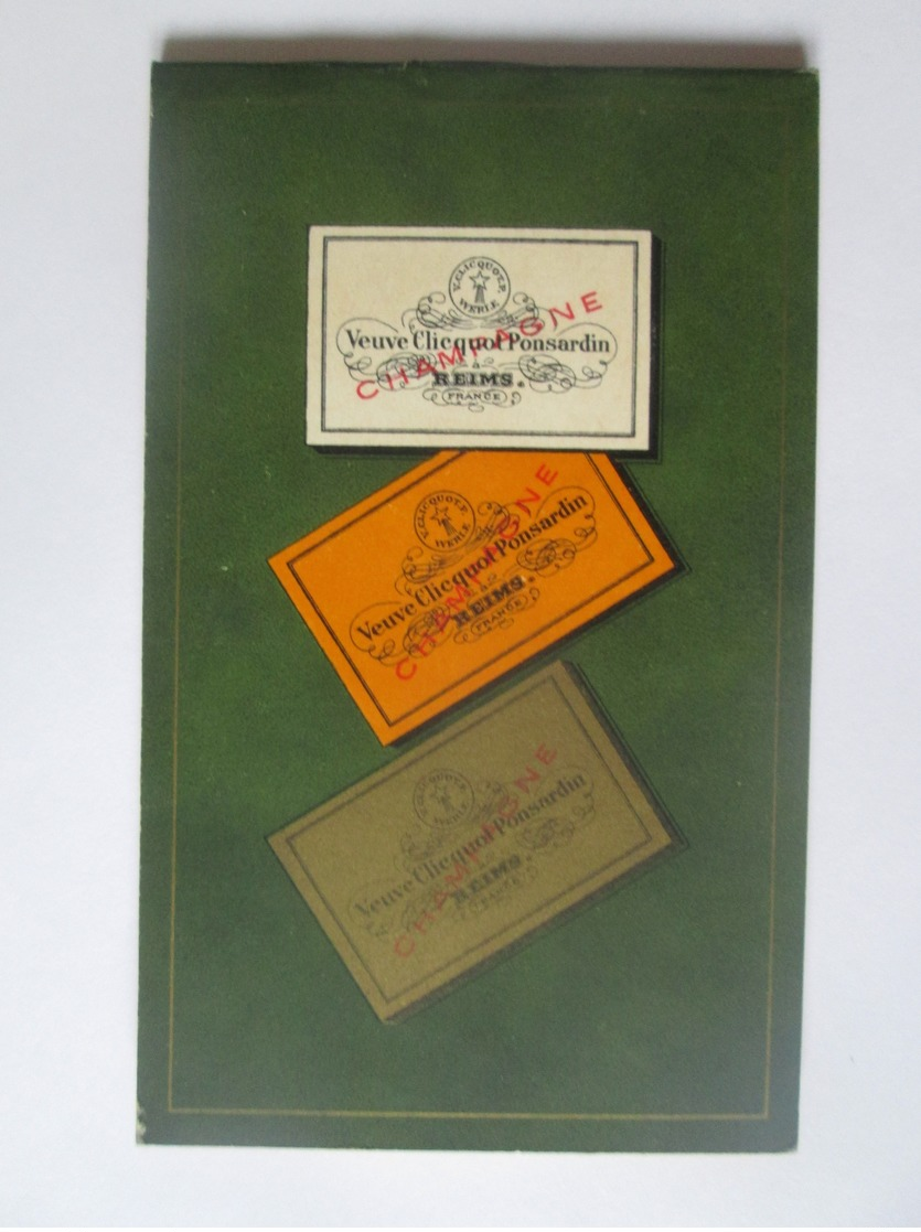 French Champagne Veuve Clicquot Ponsardin Advertising Nonused Notebook/Cahier Publicitaire Nonutilise Ponsardin - Sonstige