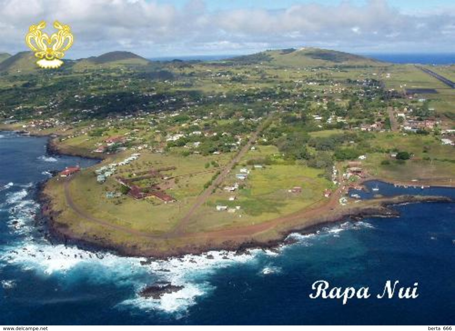 Easter Island Aerial View Rapa Nui UNESCO New Postcard Osterinsel AK - Rapa Nui