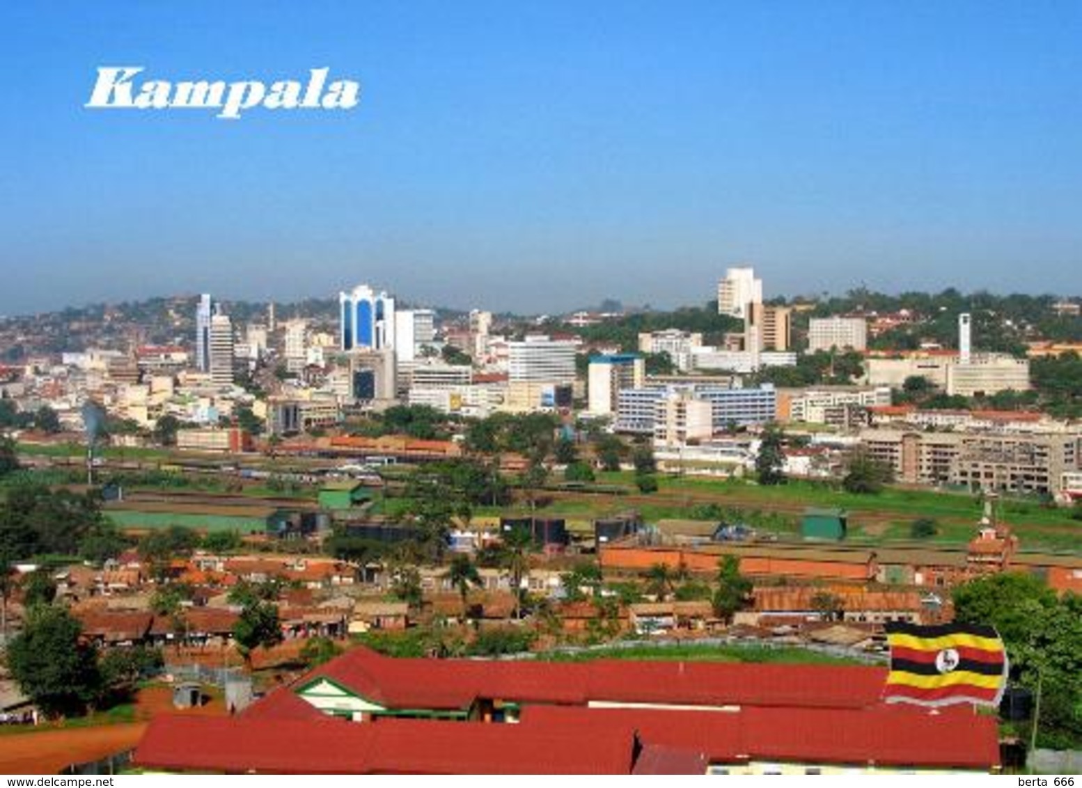 Uganda Kampala Aerial View New Postcard - Uganda