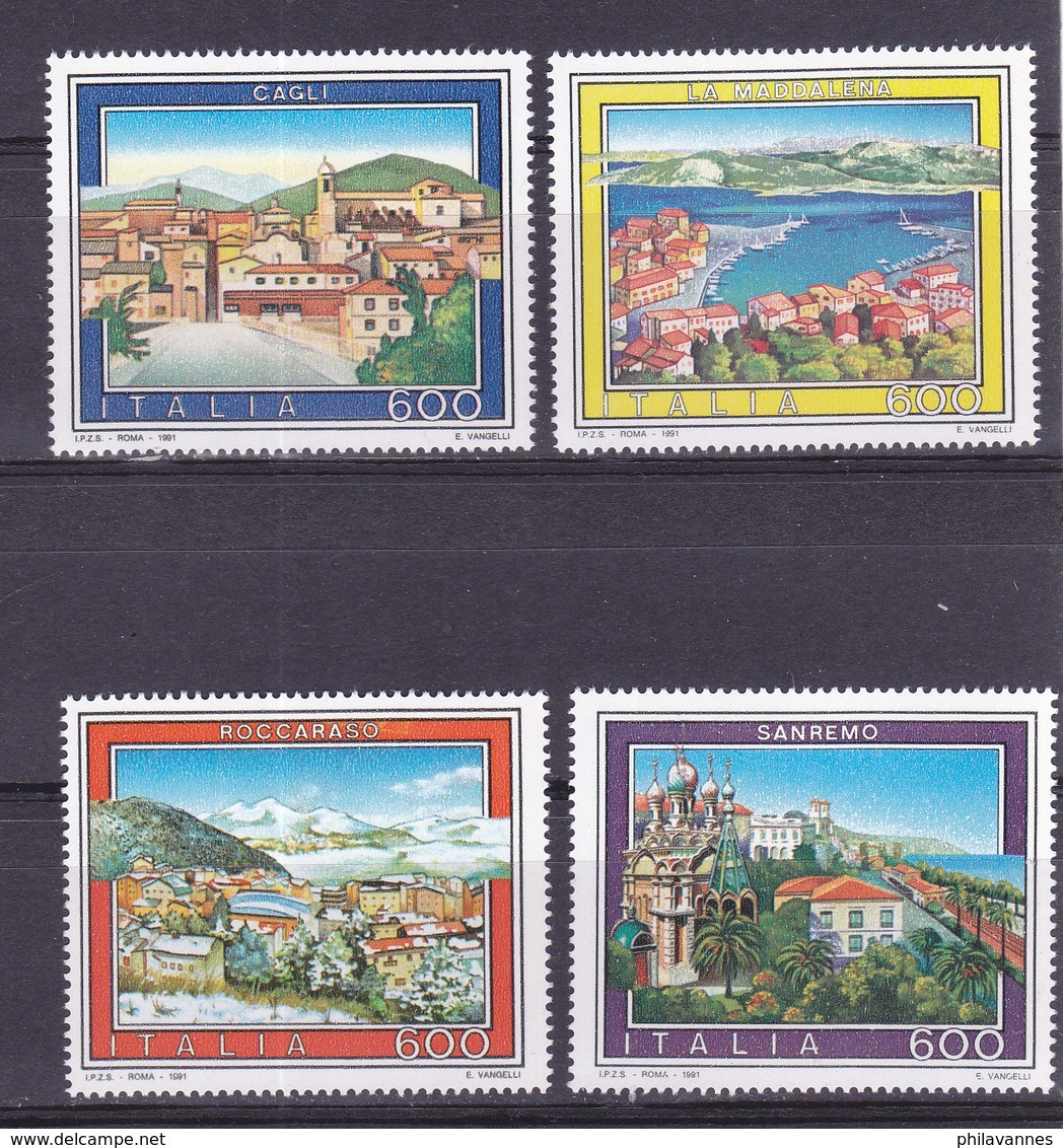 ITALIE, N° 1901/1904, Cagli, La Maddalena, Roccaraso, San Remo , Neuf**, ( W1904/098) - 1991-00:  Nuovi