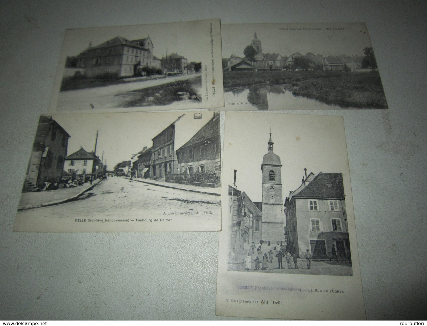 Lot Cpa Carte Postale Ancienne Delle - Delle