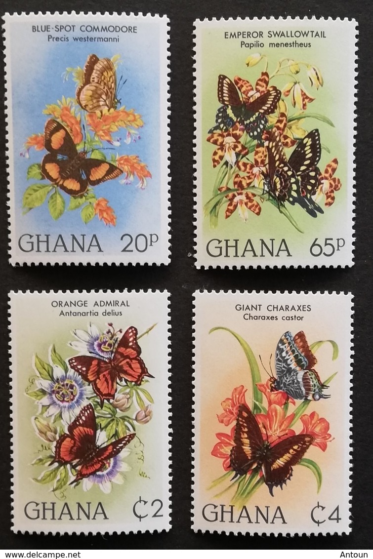 Ghana 1982 Butterflies M.N.H. - Ghana (1957-...)