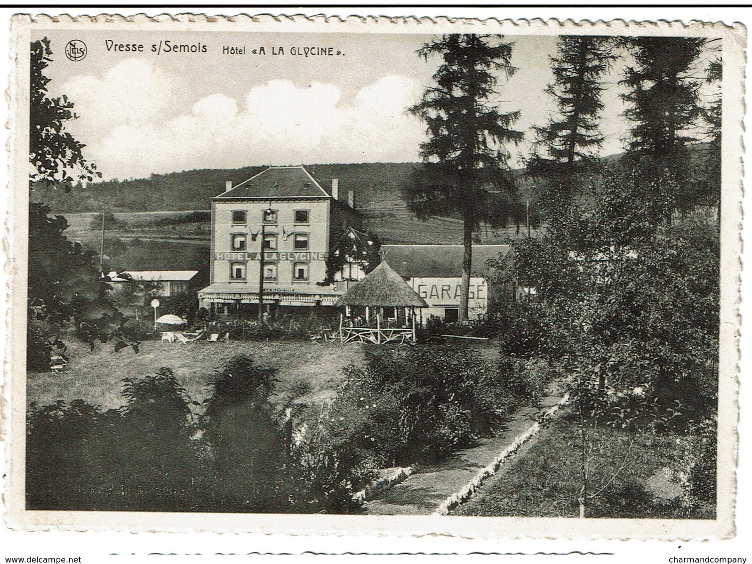 Vresse S/ Semois - Hôtel A La Glycine - Propr. Chaidron-Guisset - Circulée En 1943  - 2 Scans - Vresse-sur-Semois