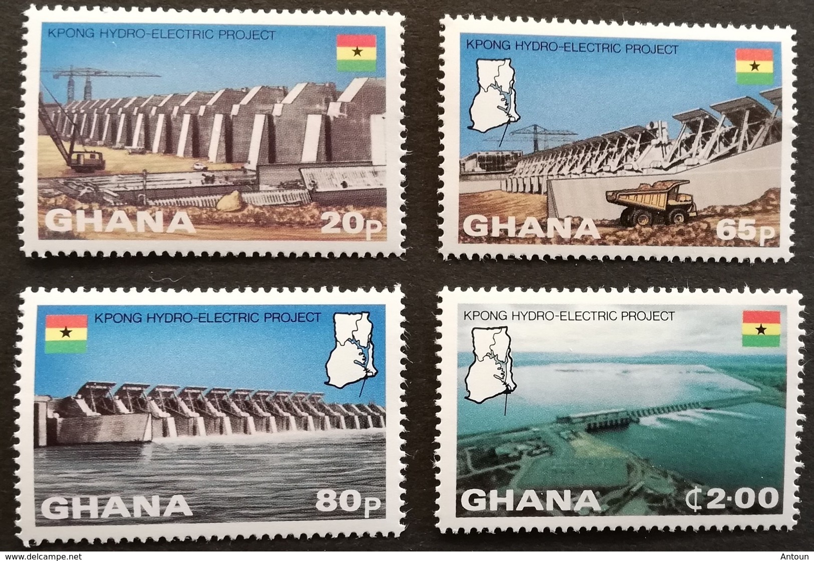 Ghana  Kpong Hydroelectric Dam Opening M.N.H. - Ghana (1957-...)