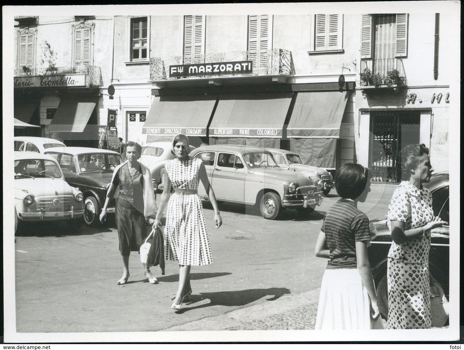 50s ORIGINAL PHOTO FOTO FIAT 600 1100 1400 TOPOLINO MARZORATI ITALIA ITALY AT44 - Cars