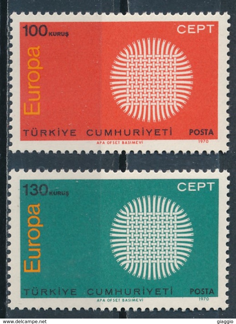 °°° TURKEY - Y&T N°1952/53 - 1970 MNH °°° - Nuovi