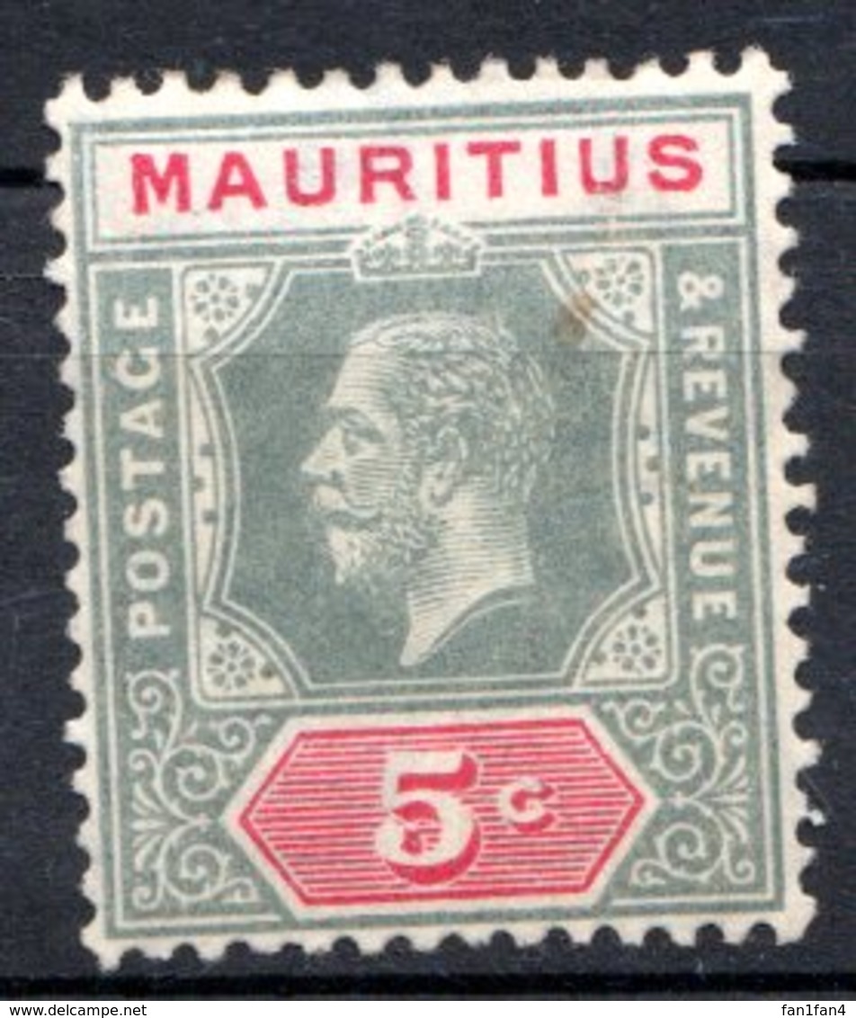 MAURICE - (Colonie Britannique) - 1912-21 - N° 146 - 5 C. Gris Et Carmin - (George V) - Mauritius (...-1967)