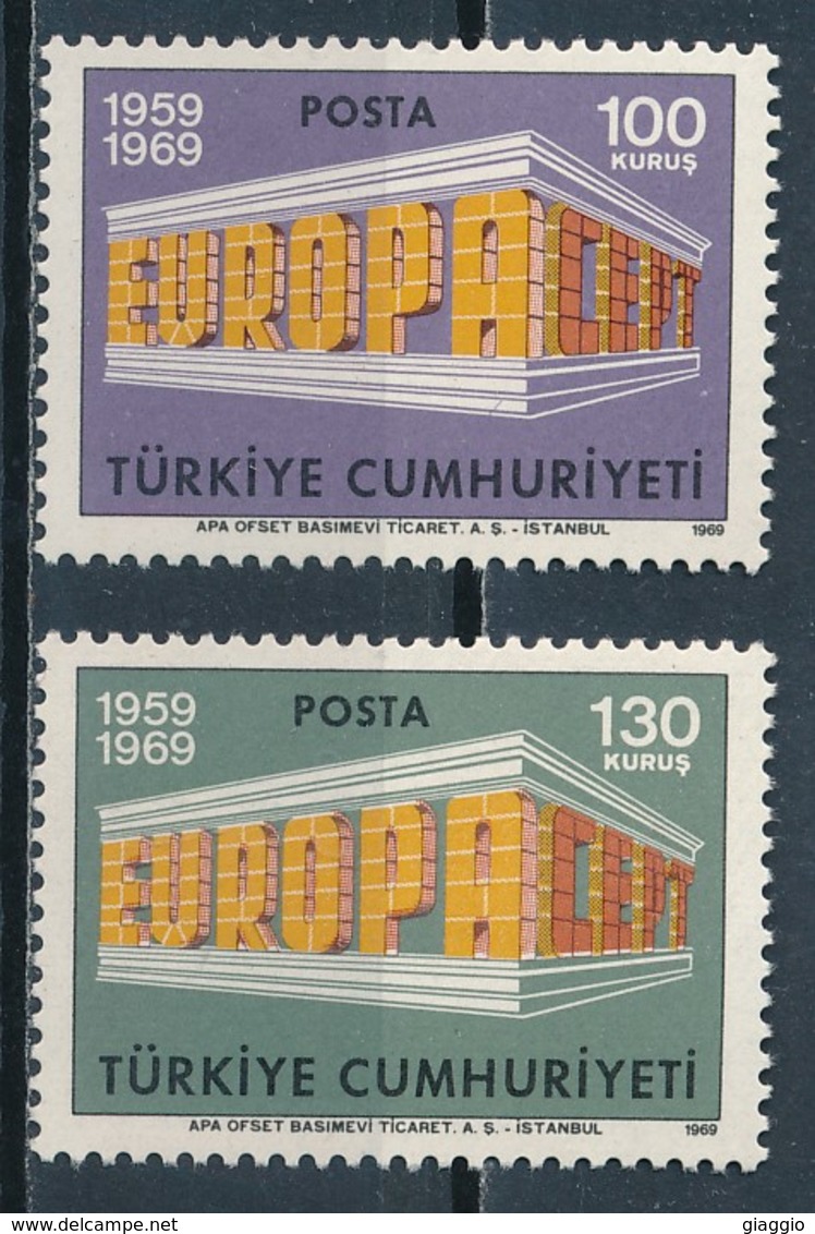 °°° TURKEY - Y&T N°1891/92 - 1969 MNH °°° - Nuovi