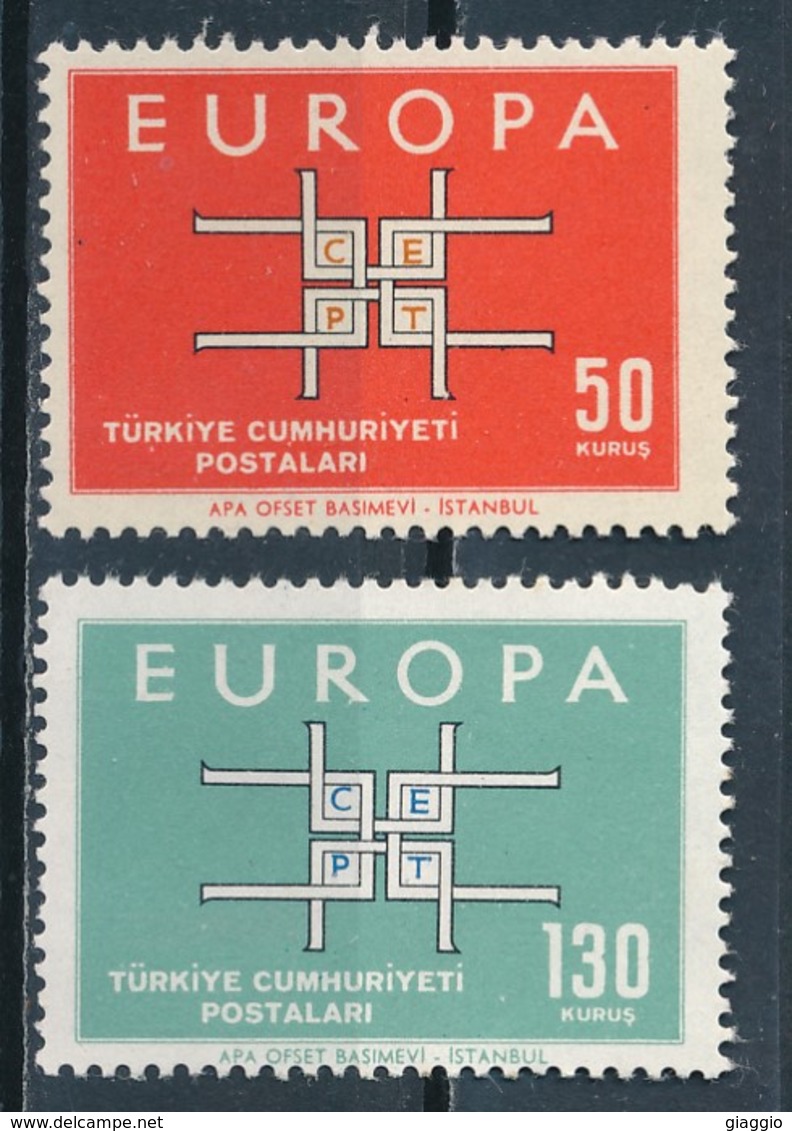 °°° TURKEY - Y&T N°1672/73 - 1963 MNH °°° - Nuovi