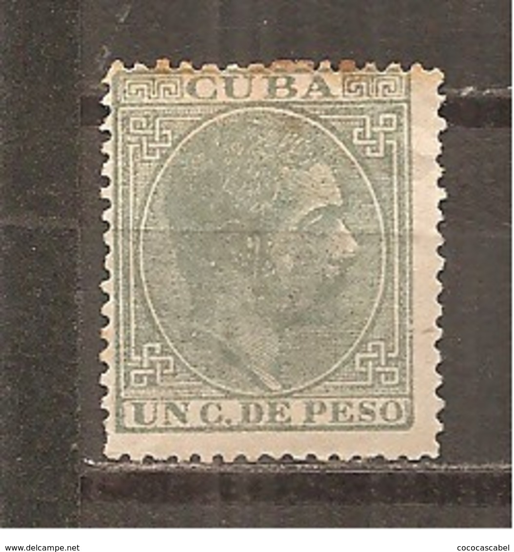 Cuba - Edifil 68 - Yvert 46 (MH/(*)) (sin Goma) - Cuba (1874-1898)