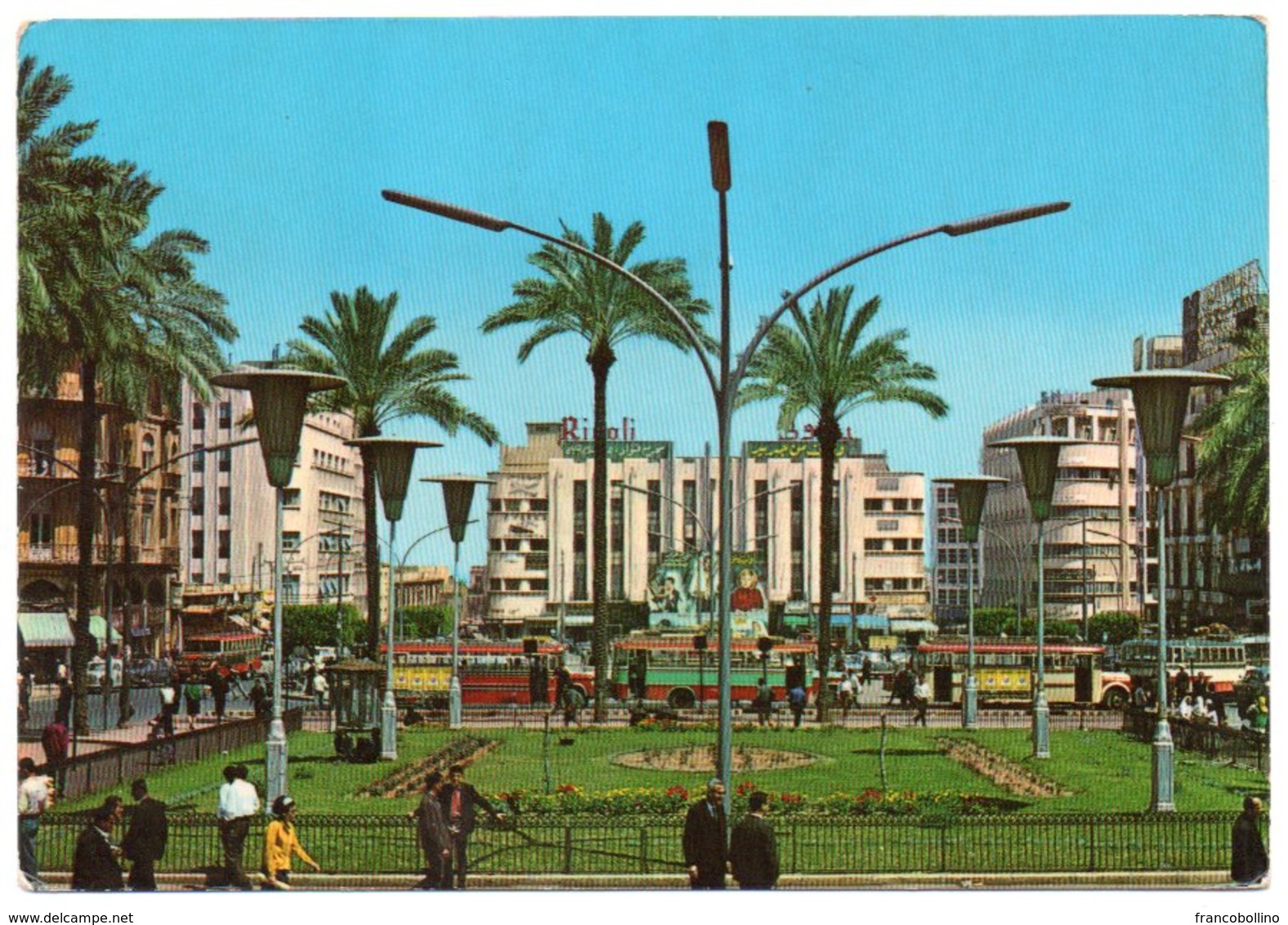 LIBAN/LEBANON - BEIRUT/BEYROUTH - RIVOLI SQUARE (PHOTO SPORT) / OLD CARS-AUTOBUS/ THEMATIC STAMPS-BIRDS -1967 - Libano