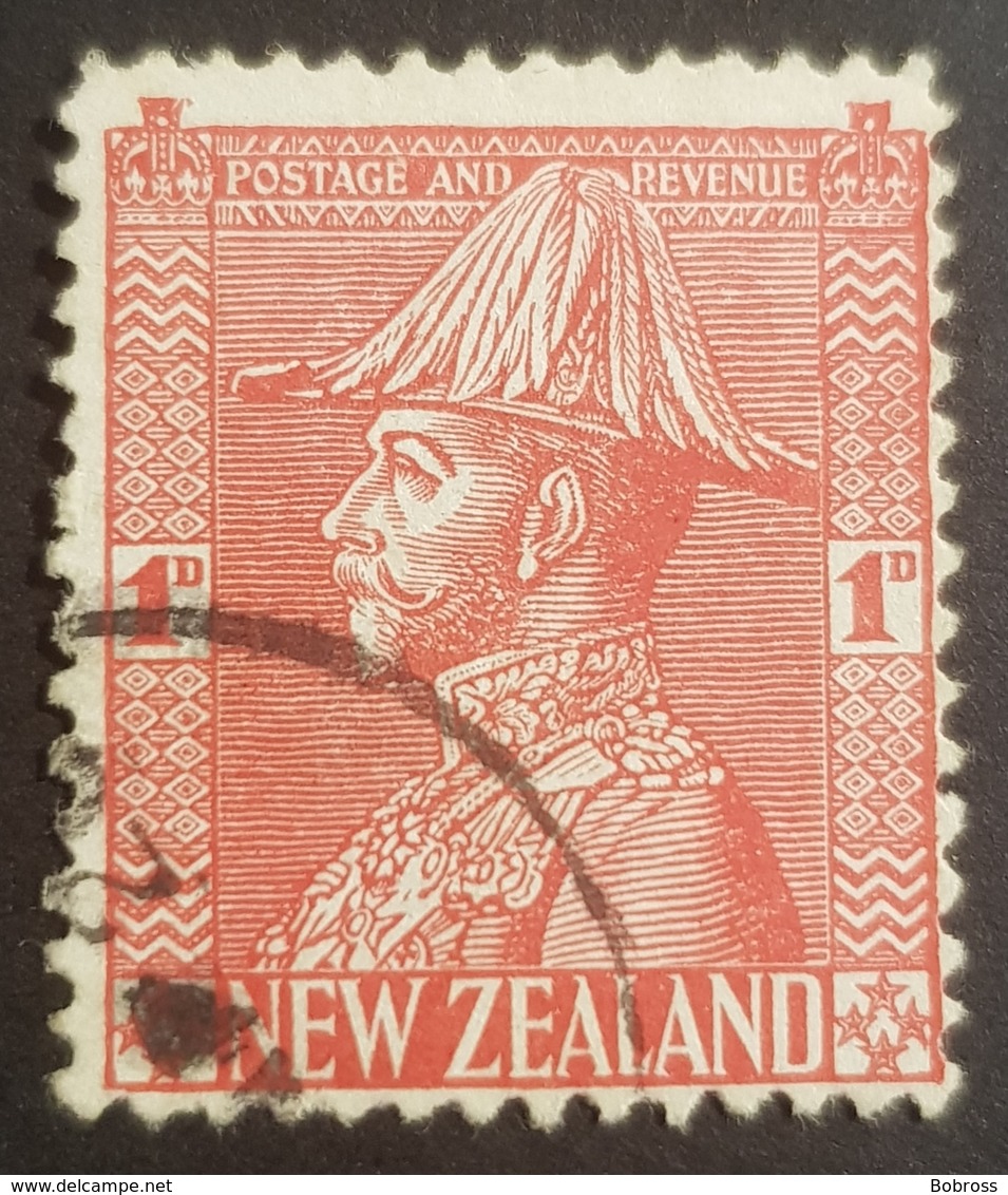 1926, King George V In Uniform, New Zealand, Nouvelle Zélande, Used - Gebraucht