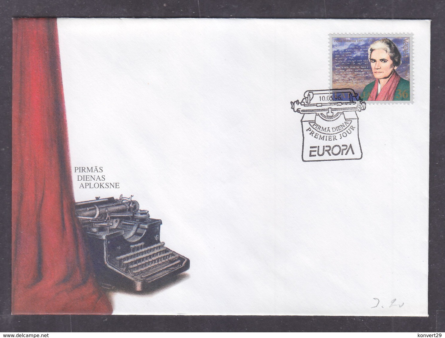 Latvia 1996 Europa CEPT FDC - 1996