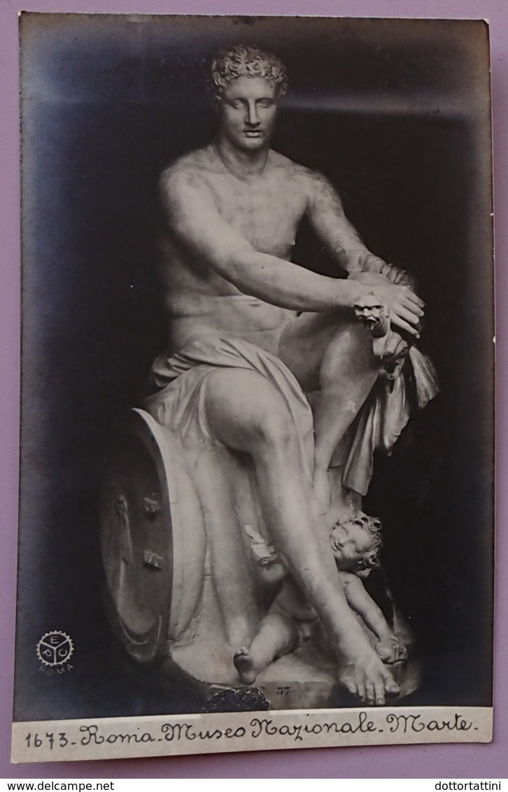 MARTE IN RIPOSO Detto "LUDOVISI"  - Statua Arte Romana - Roma, Museo Nazionale - Roman Art Sculpture - Sculture