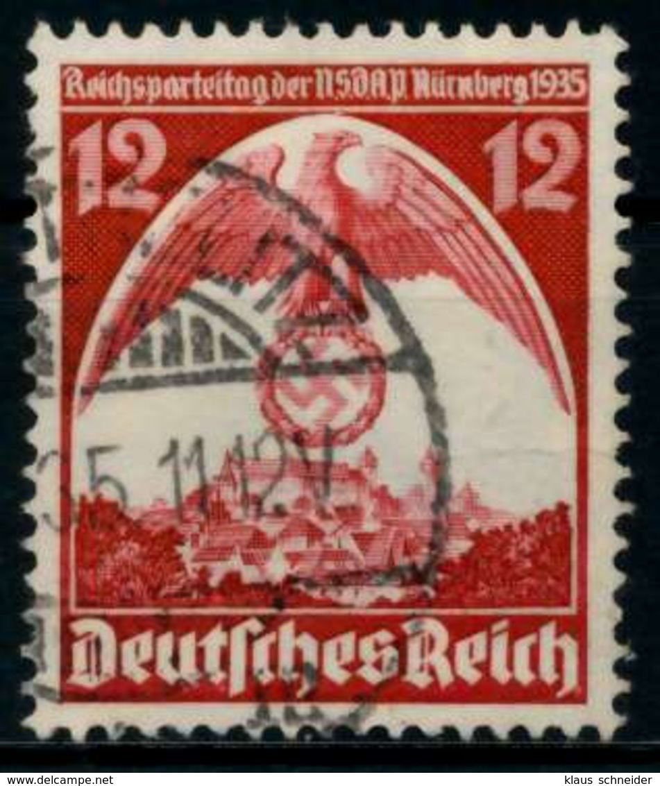 3. REICH 1935 Nr 587X Gestempelt X86102E - Oblitérés