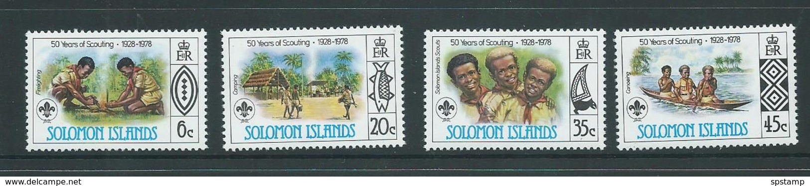 Solomon Islands 1978 Scout Set Of 4 MNH - Solomon Islands (1978-...)