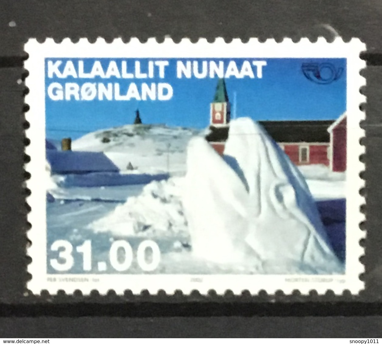 GREENLAND # 394-395. Sculptures: "Stone & Man," And "Nuuk Snow Festival." MNH (**) - Unused Stamps