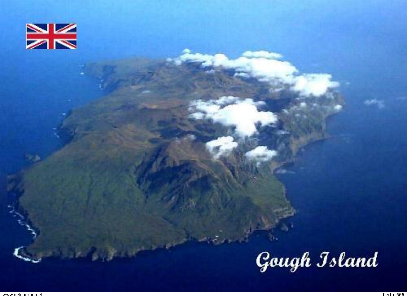 Tristan Da Cunha Gough Island UNESCO Aerial View New Postcard - Welt