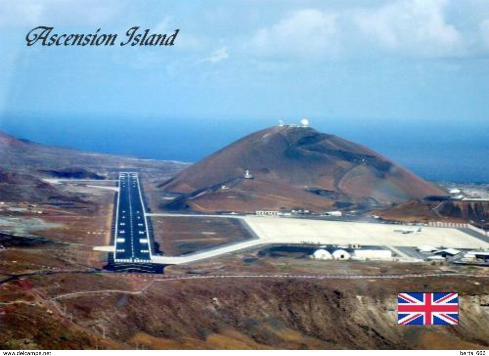 Ascension Island Airport Airfield New Postcard - Welt