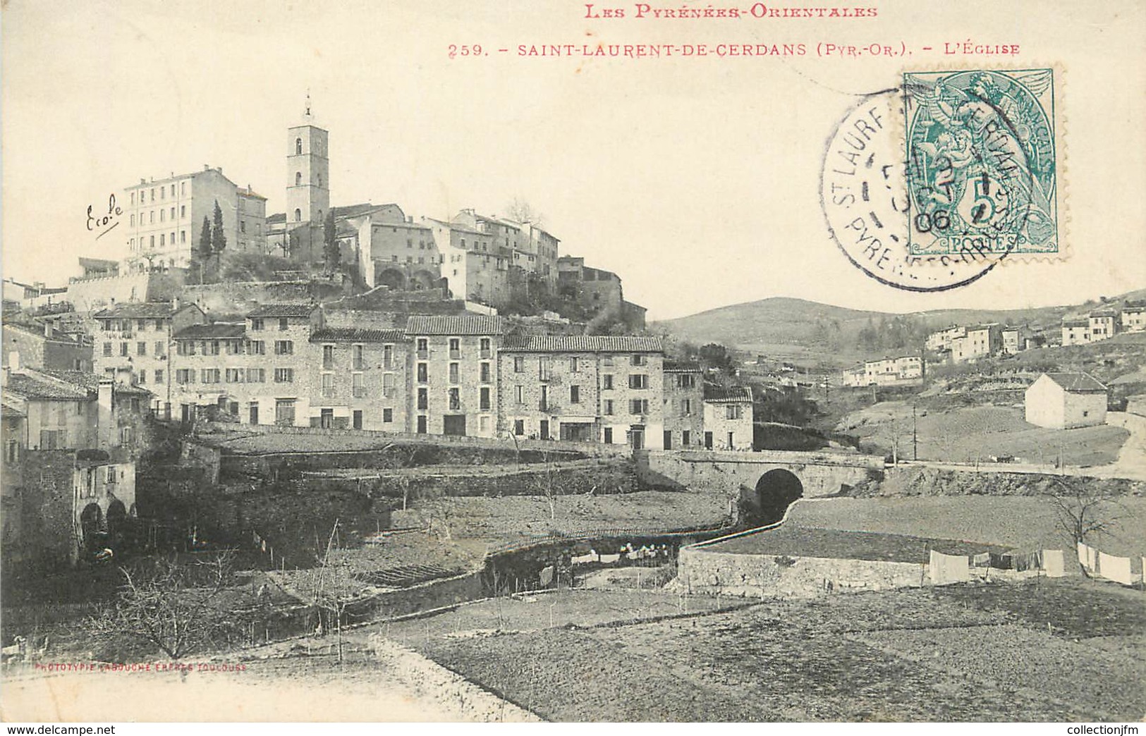 / CPA FRANCE 66 "Saint Laurent De Cerdans, L'église" - Autres & Non Classés