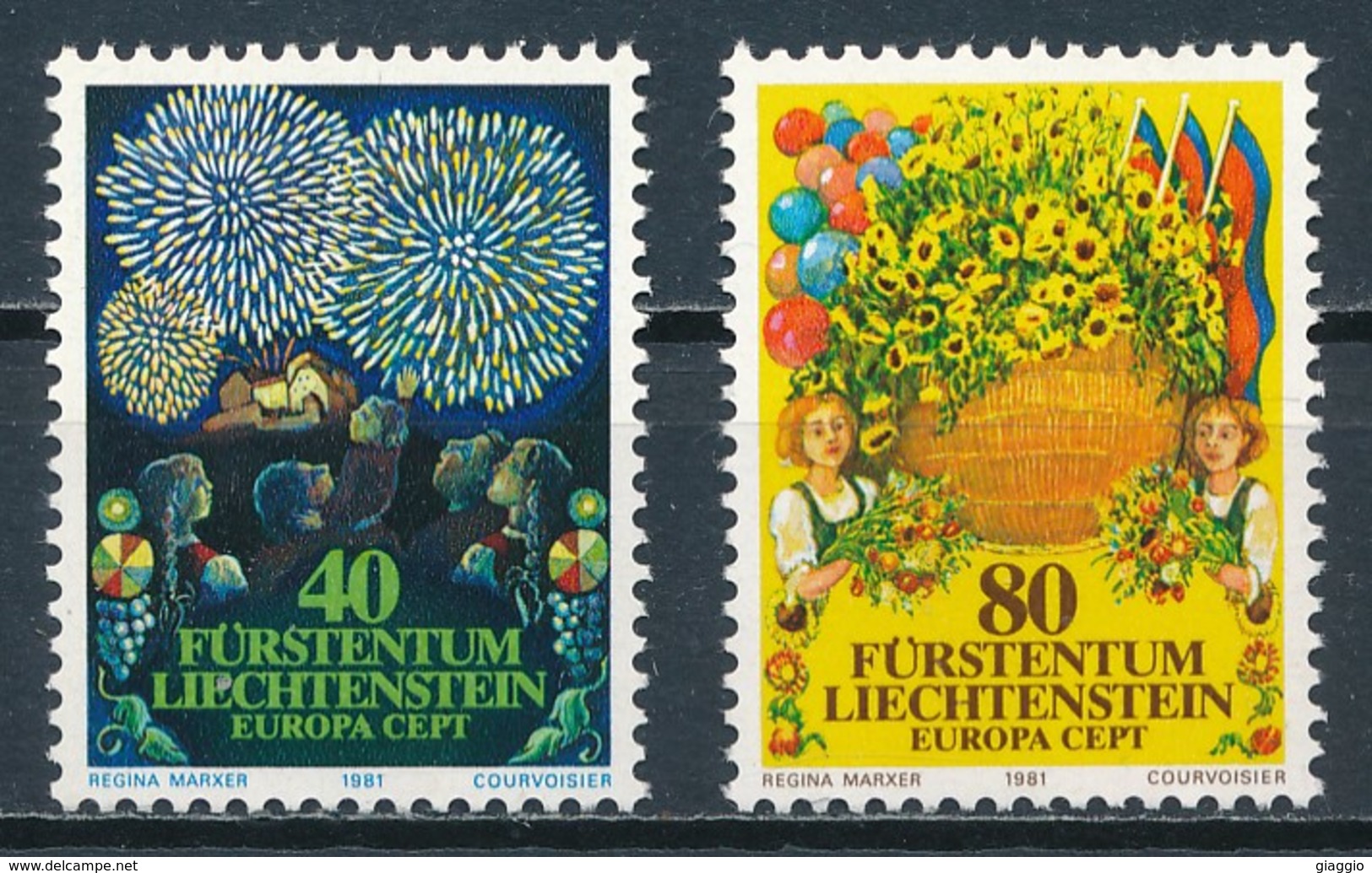 °°° LIECHTENSTEIN - Y&T N°705/6 - 1981 MNH °°° - Nuovi