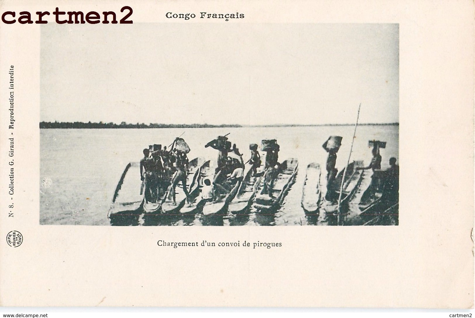 CONGO FRANCAIS HAUT OUBANGUI EMBARCADERE DE LA N.T.C.O. EN 1903 - Französisch-Kongo