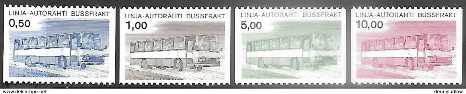 Finland  1981  Sc#Q14-7  Bus Set  MNH  2016 Scott Value $14 - Parcel Post