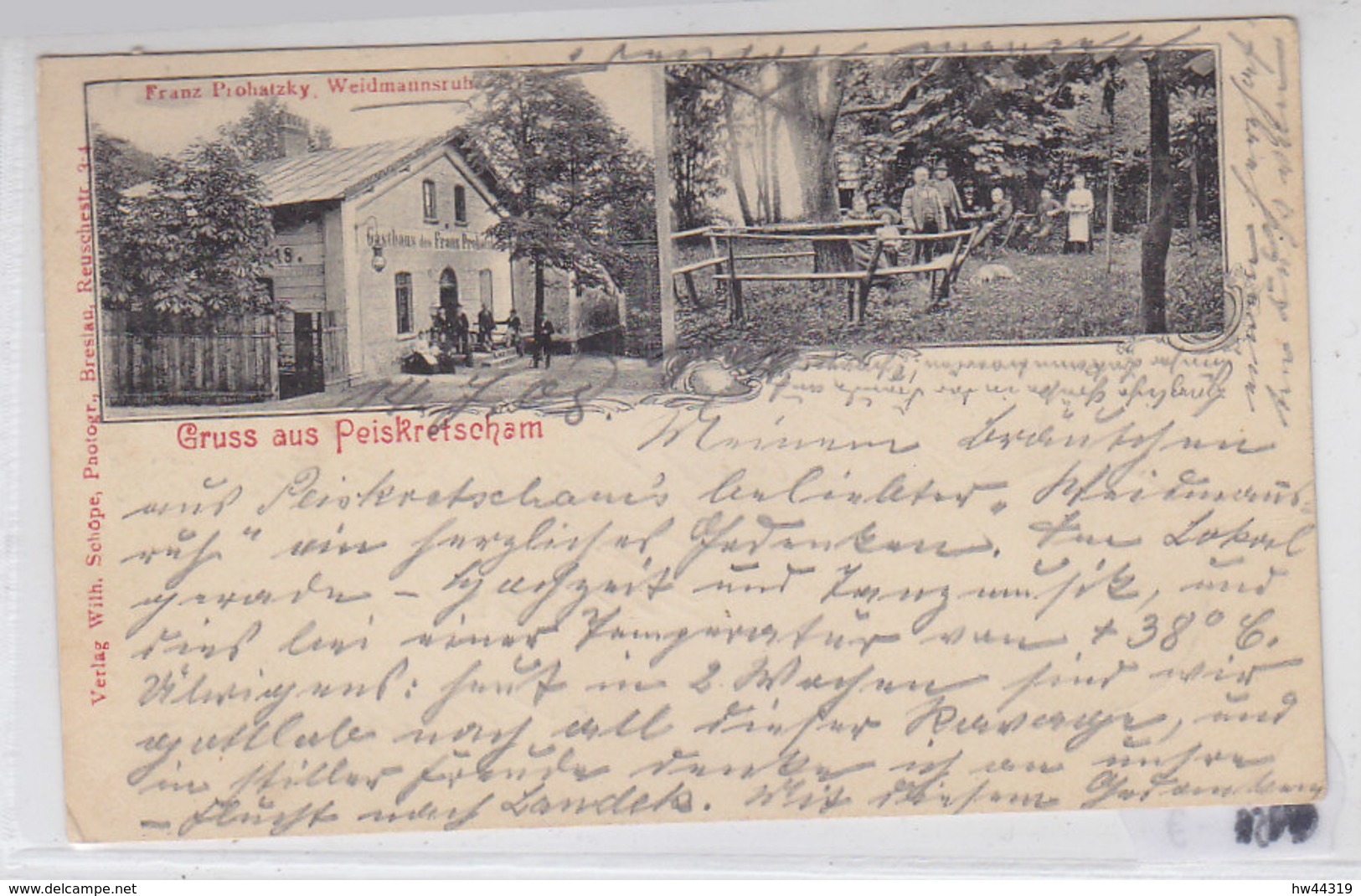 Gruss Aus Peiskretscham - Gasthaus .. - 1908 - Schlesien