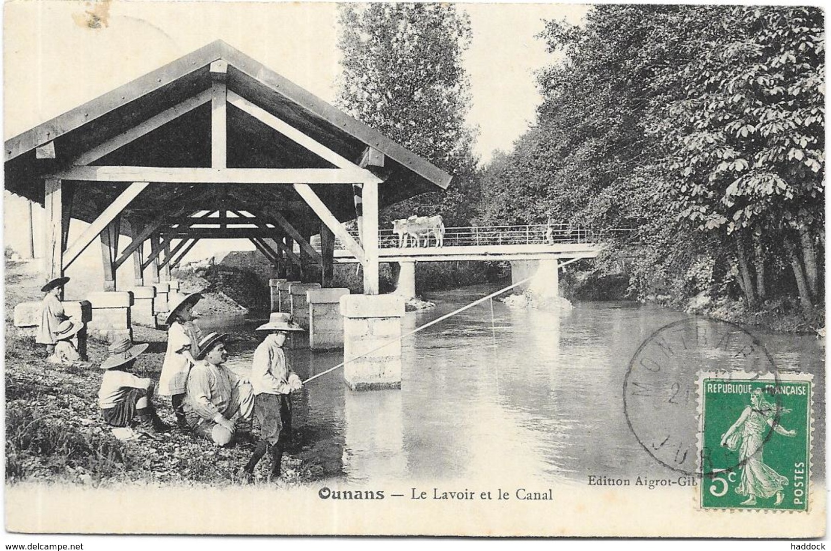 OUNANS: LE LAVOIR ET LE CANAL - Autres & Non Classés