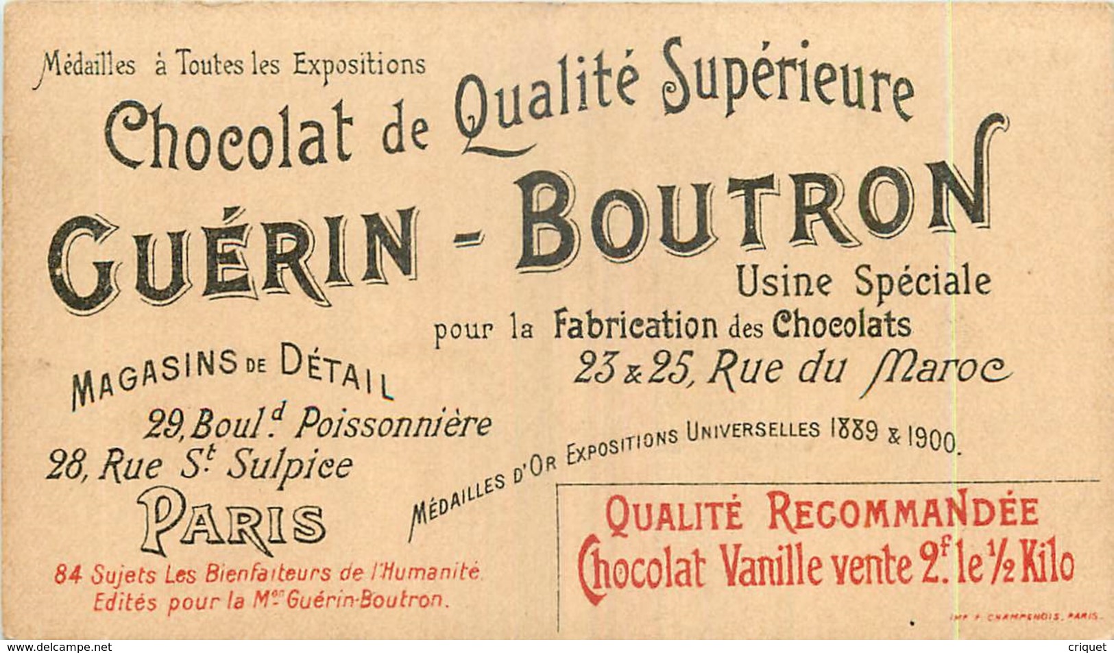 Chromo Guérin Boutron, Série Bienfaiteurs De L'humanité, Marconi - Guerin Boutron