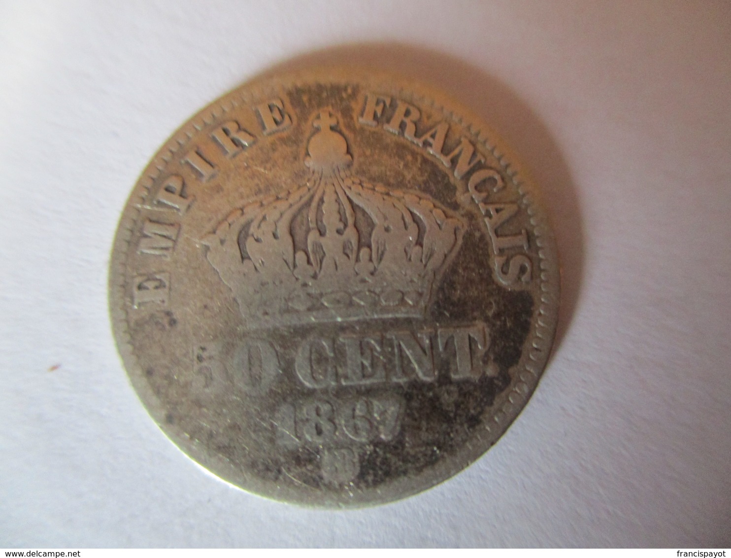 France: 50 Centimes 1867 BB - 50 Centimes