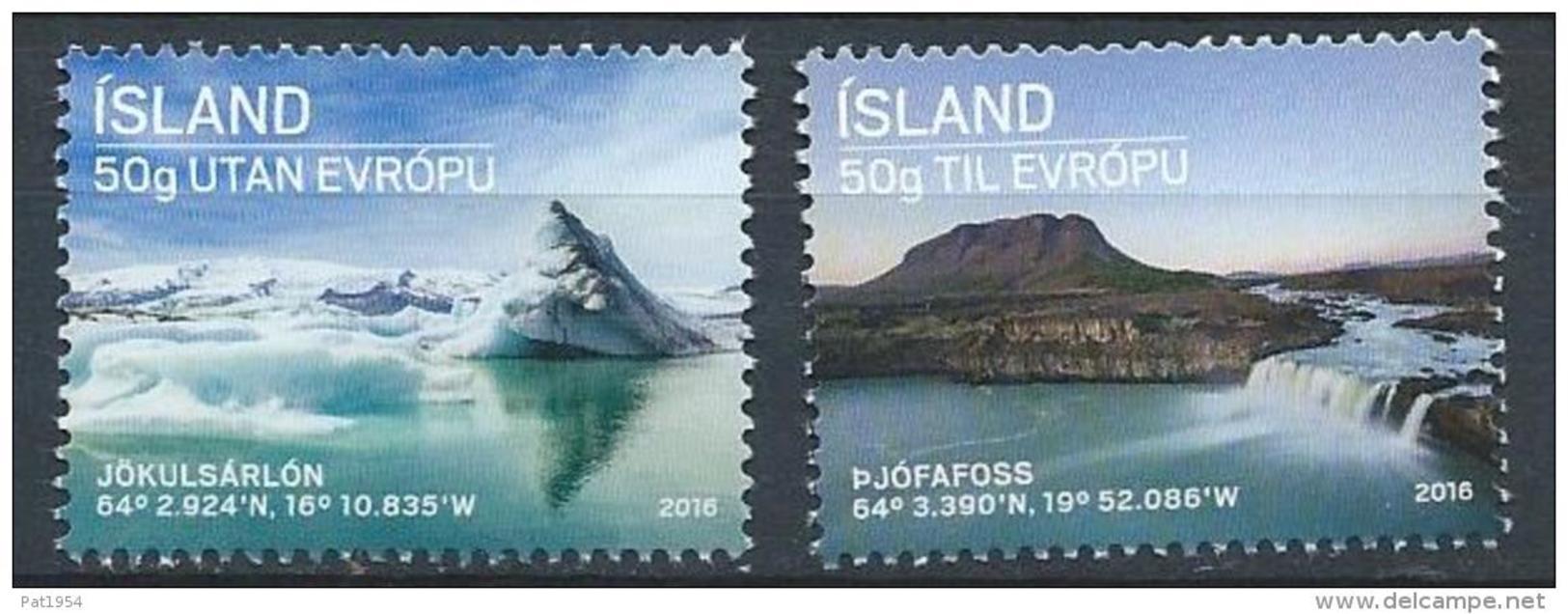 Islande 2016, N°1418/1419 Neufs Tourisme - Neufs