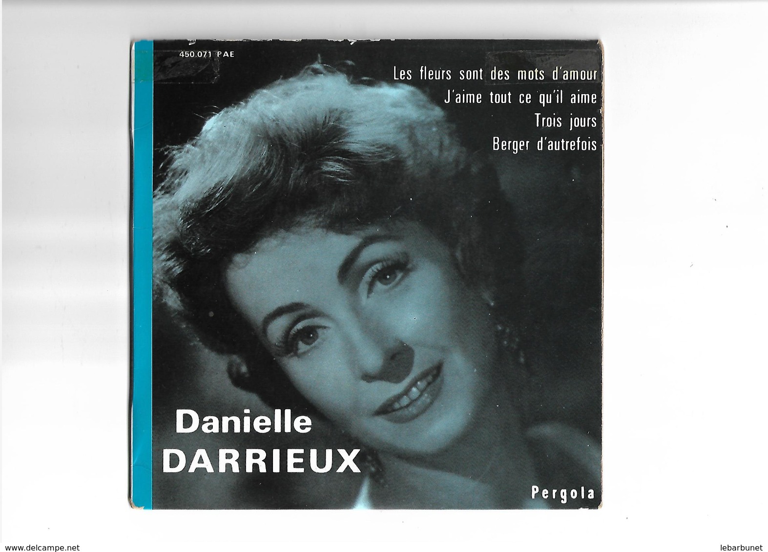 Disque 45 T  Danielle Darrieux  4 Titres - 45 Rpm - Maxi-Single