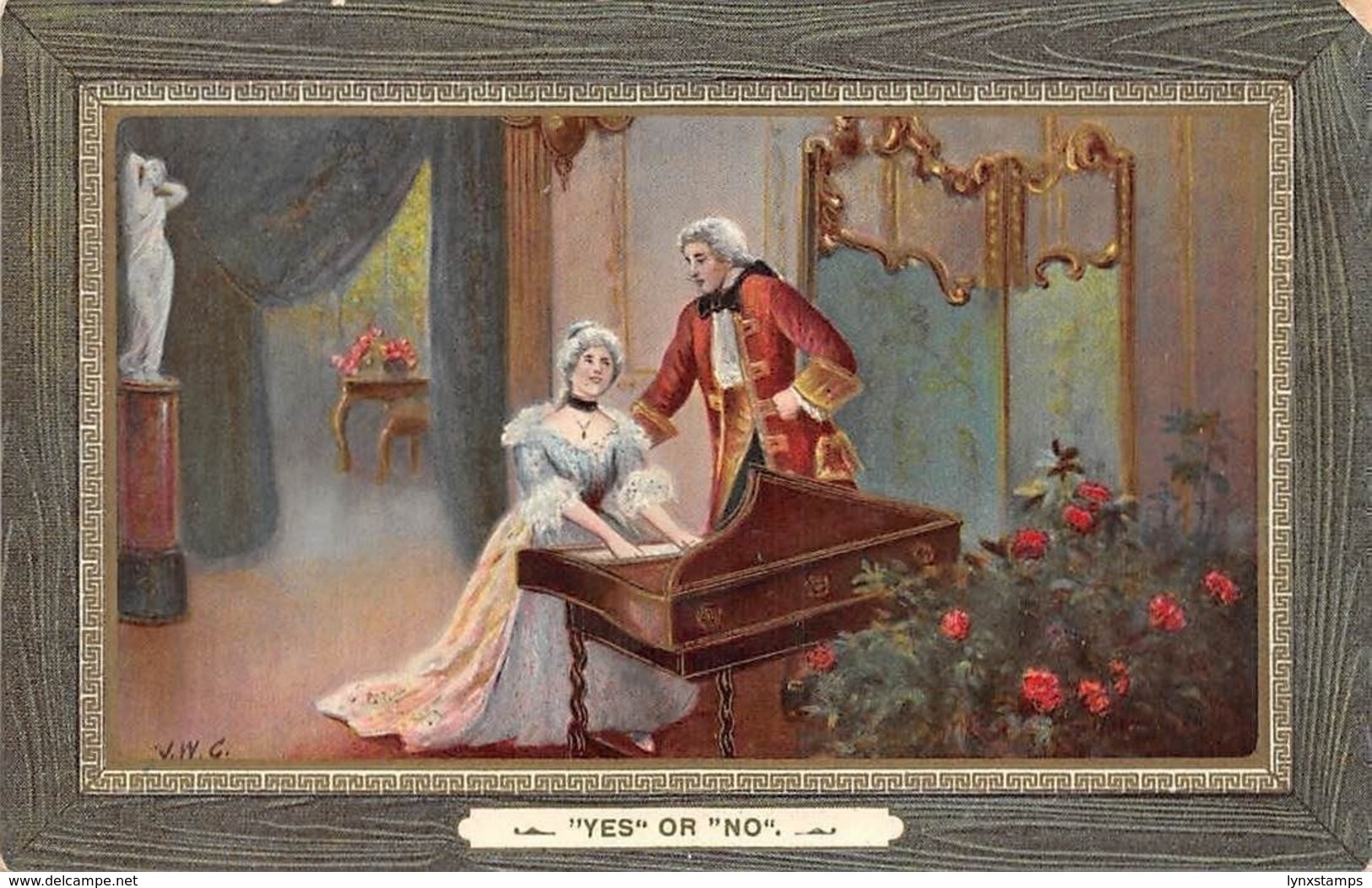 Victorian Era "Yes" Or "No" Lovers Romance, Piano Music - Other & Unclassified