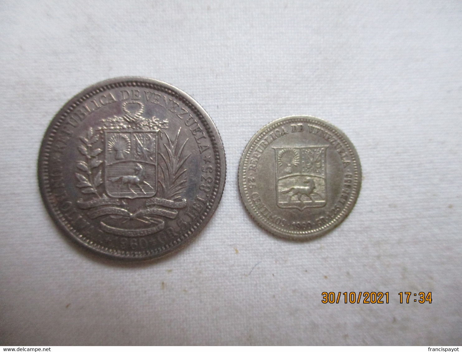 Venezuela: 1 Bolivar + 25 Centavos 1960 - Venezuela